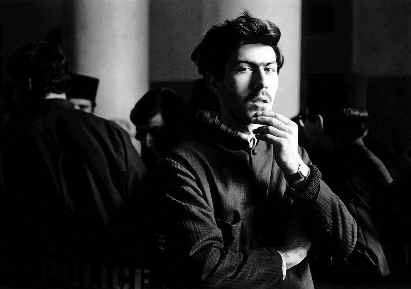 Armenian Seminarian Holding Chin, Jerusalem, Israel, 1976© Rodney Smith