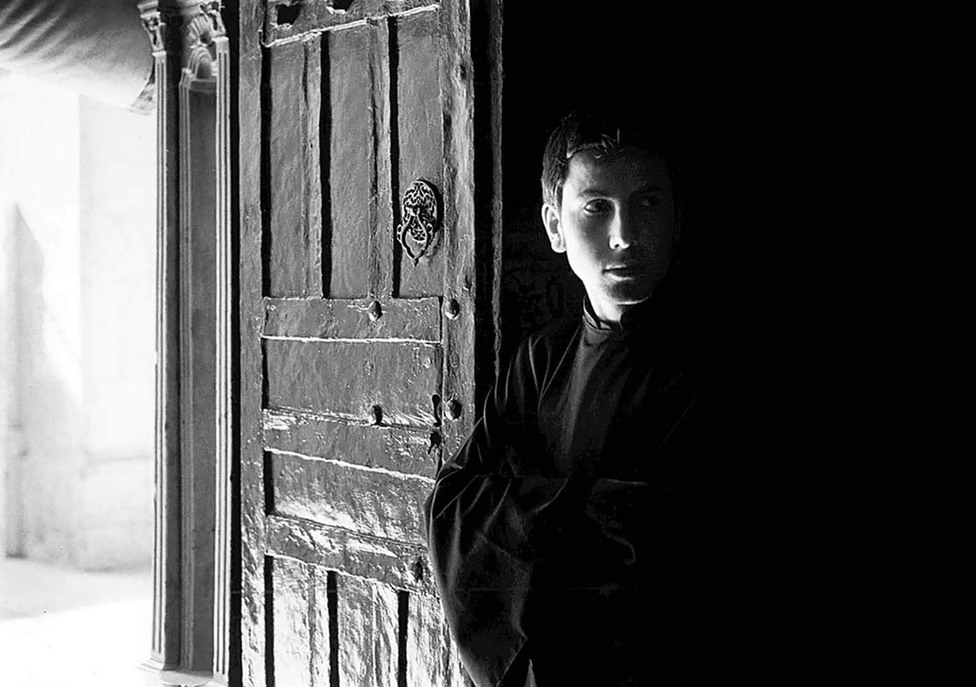 Armenian Seminarian in Doorway, Jerusalem, Israel, 1976© Rodney Smith
