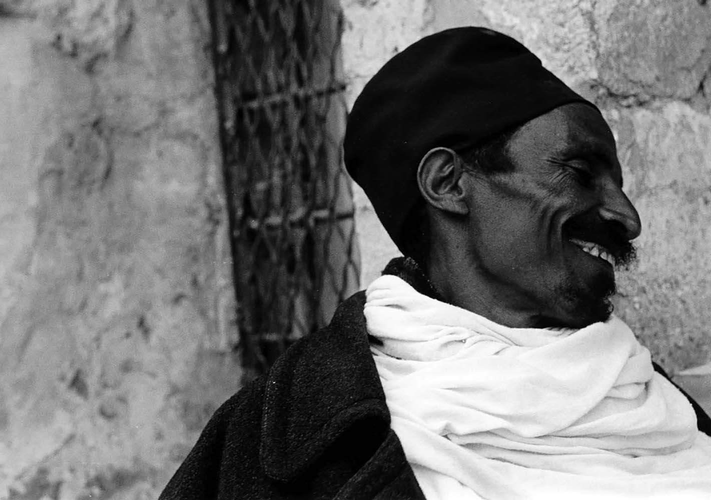 Ethiopian Monk Ethiopian Monestary, Jerusalem, Israel, 1976© Rodney Smith