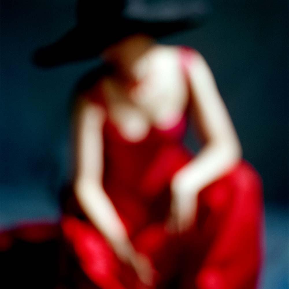 Bernadette in Red Dress, Snedens Landing, New York, 2002© Rodney Smith