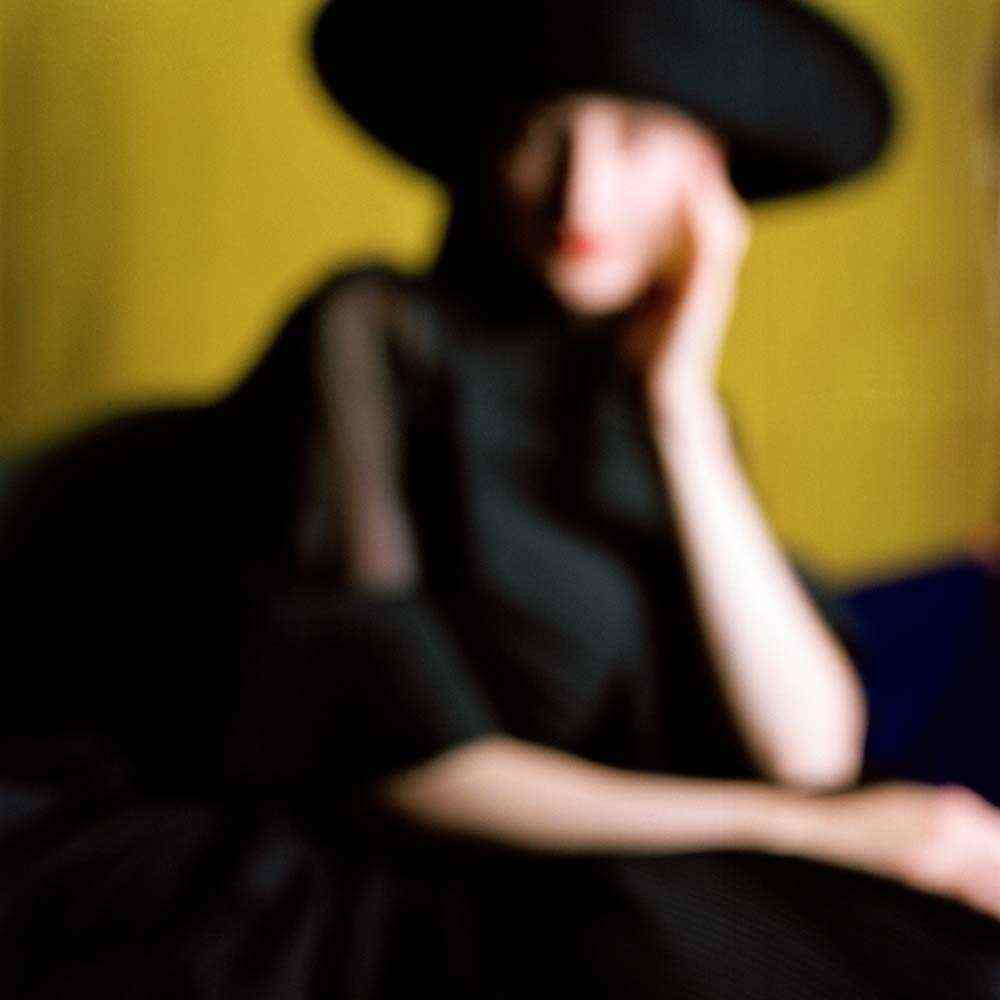 Blurred Bernadette in Black Hat, Snedens Landing, New York, 2008© Rodney Smith