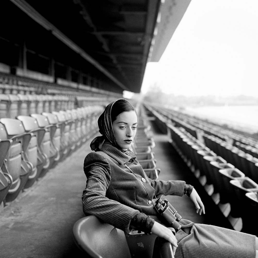 Shirley seated in Grandstand, Long Island, New York, 1996© Rodney Smith