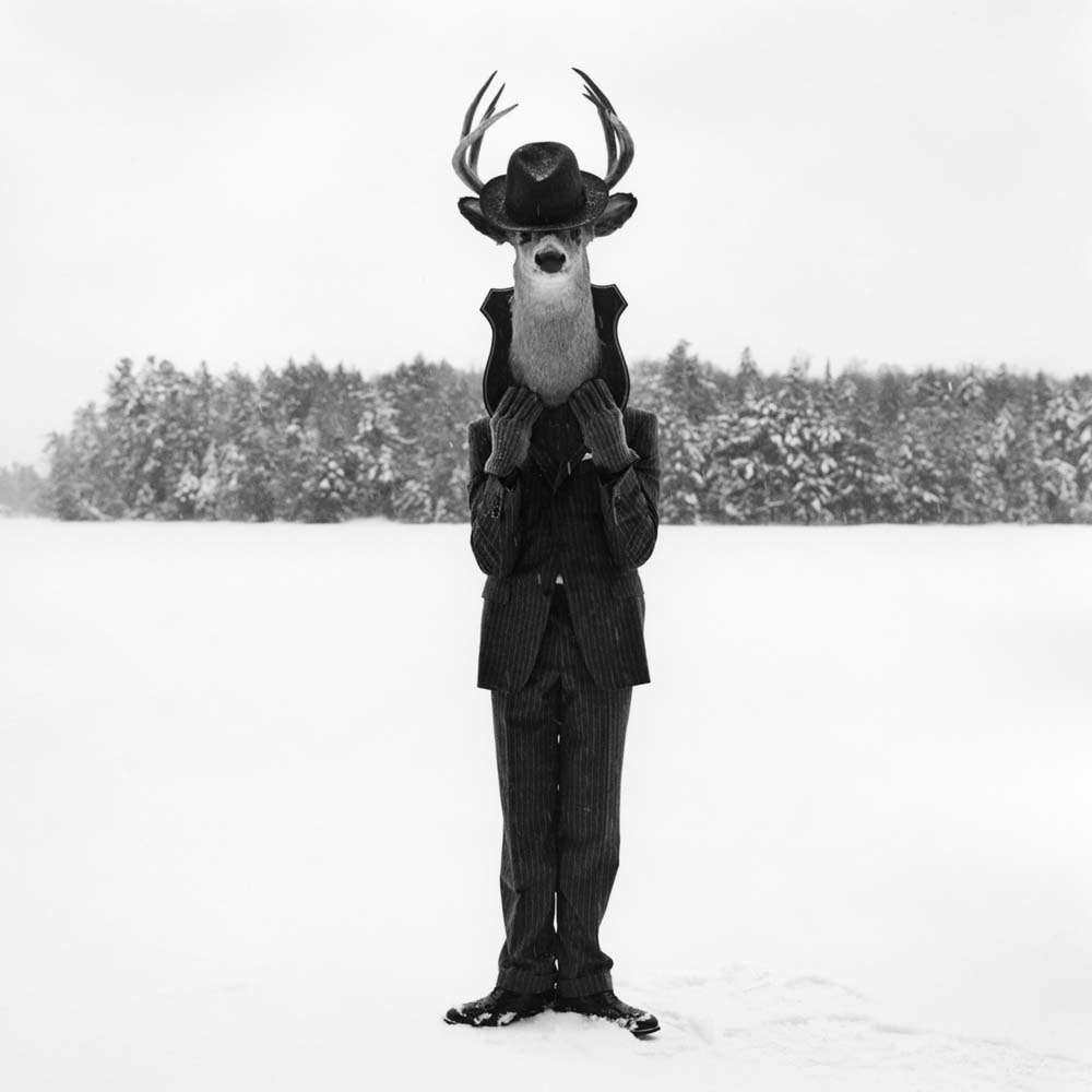 Man with Deer Head, Lake Placid, New York, 2008© Rodney Smith
