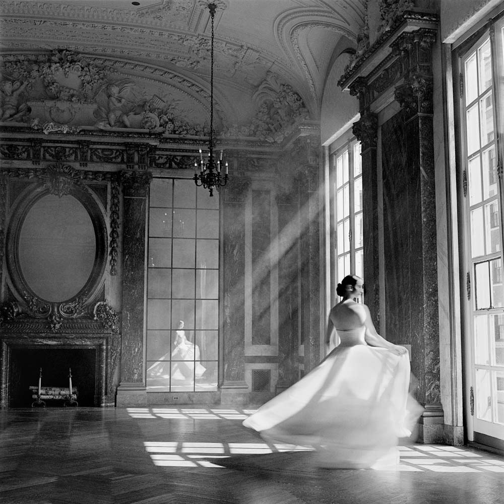 Bernadette Twirling, Burden Mansion, New York City, New York, 1997© Rodney Smith