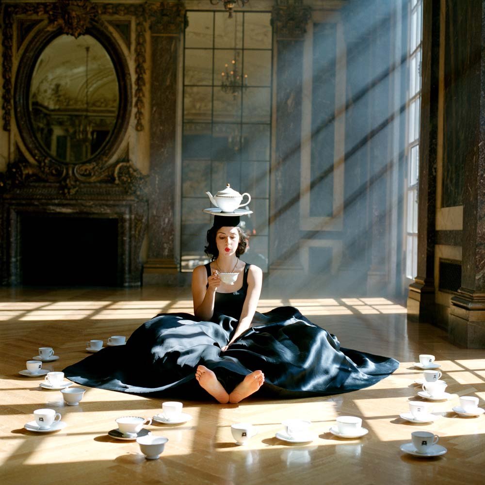 Zoe Balancing Teapot on Head, Burden Mansion, New York City, New York, 2006© Rodney Smith
