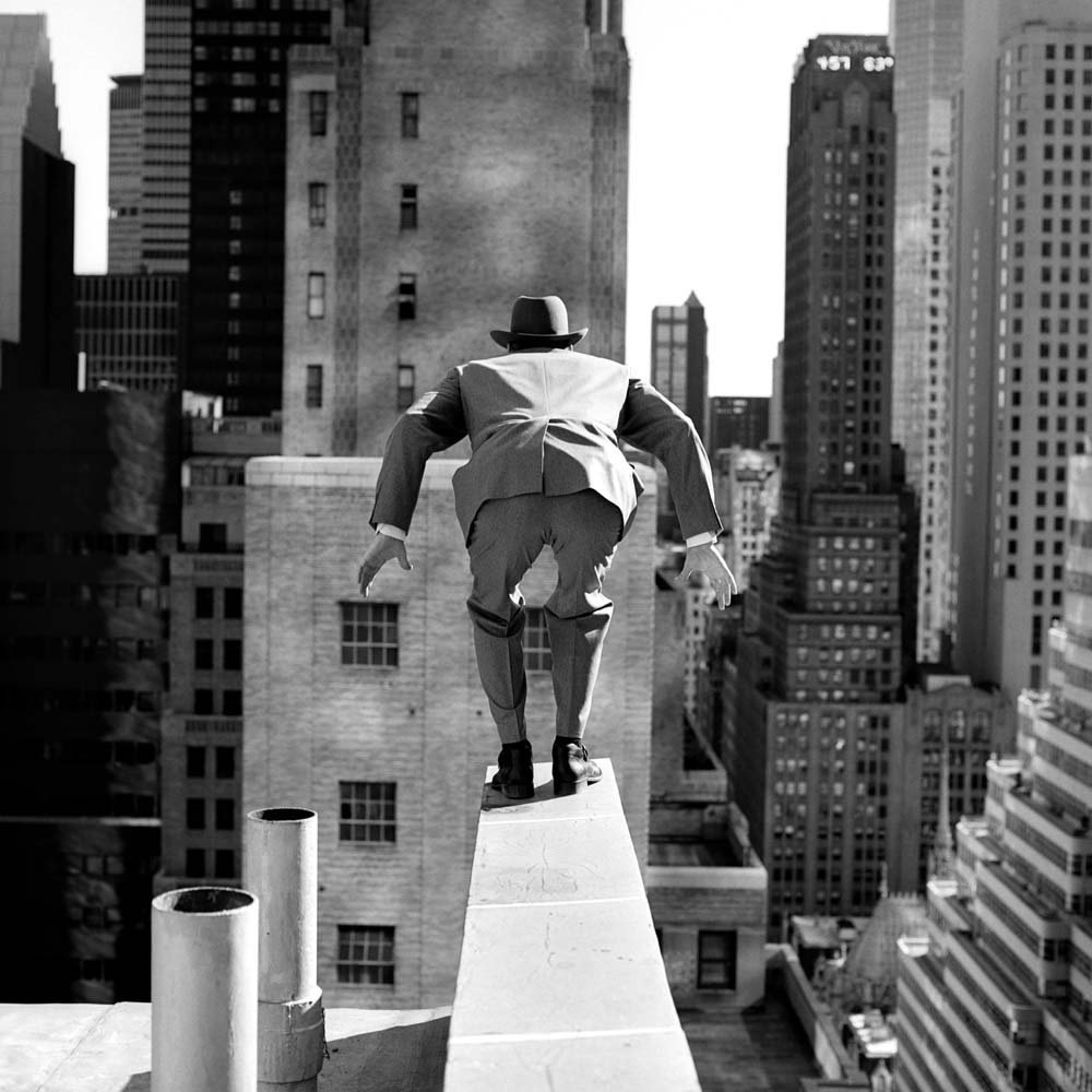 Alan Leaping From 515 Madison Avenue, New York City, New York, 1996© Rodney Smith