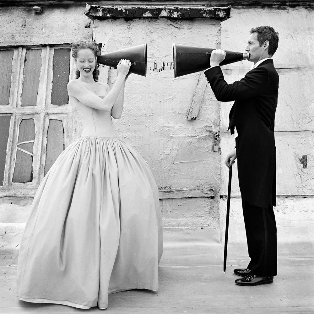 Victoria and Martin with Megaphones,  Brooklyn, New York, 2000© Rodney Smith