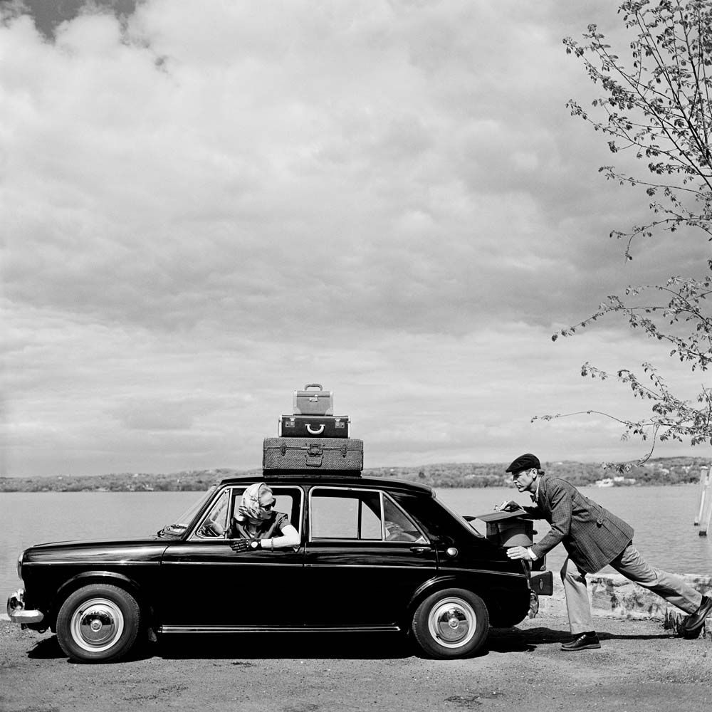 Viktoria and Rainer in Car,  Snedens Landing, New York, 2011© Rodney Smith