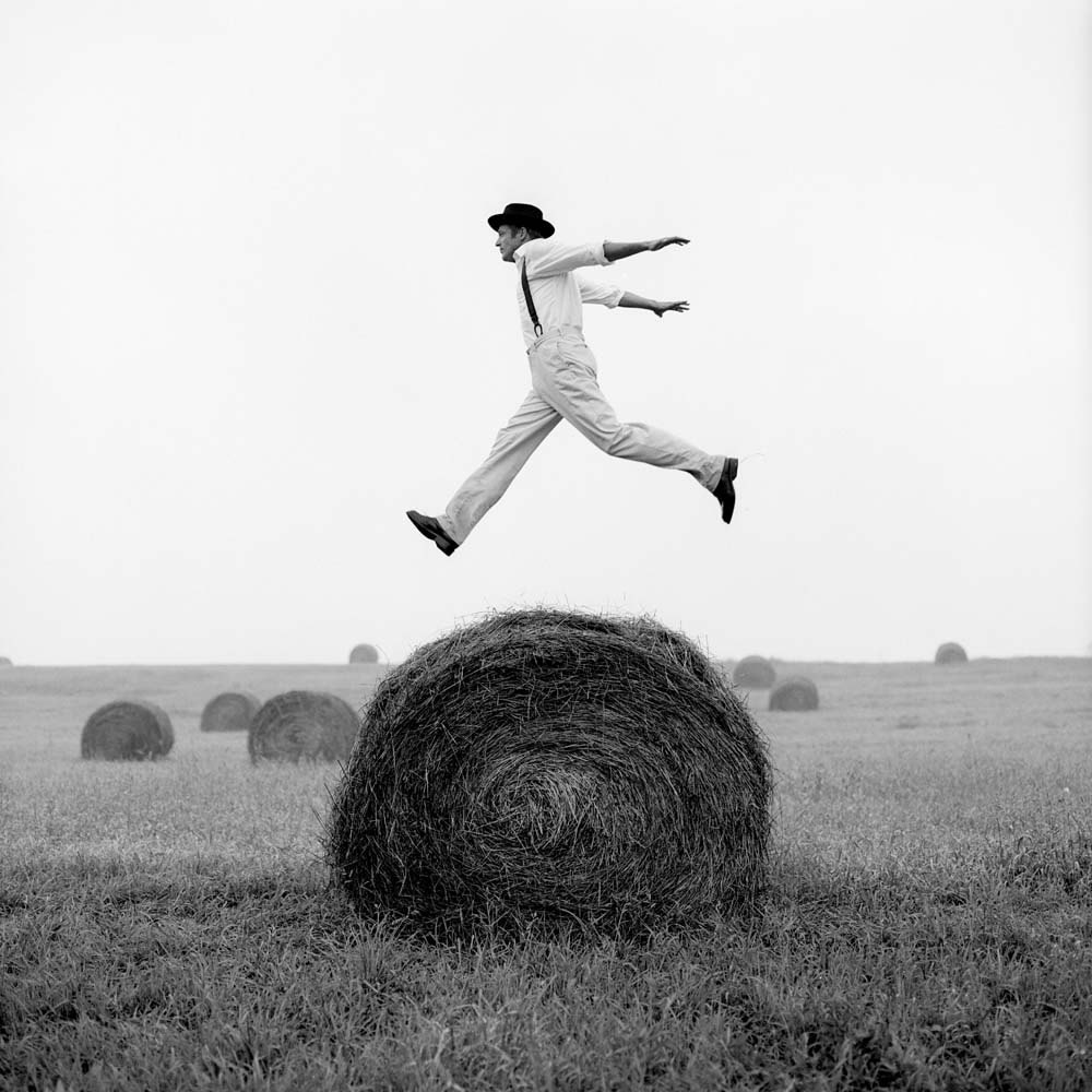 Don Jumping over Hay Roll No. 1, Monkton, Maryland, 1999© Rodney Smith
