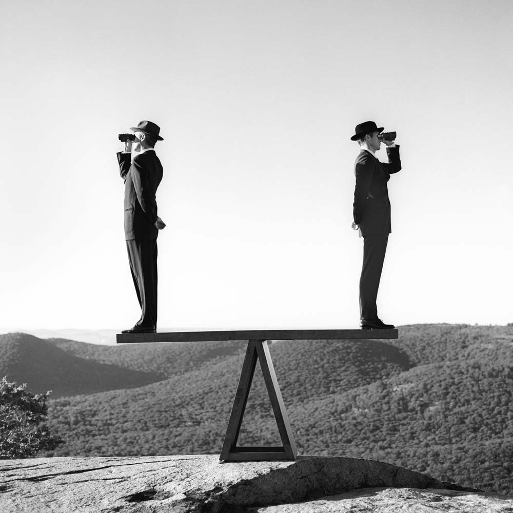 Two Men on See-saw No. 2, Bear Mountain, New York, 2000© Rodney Smith