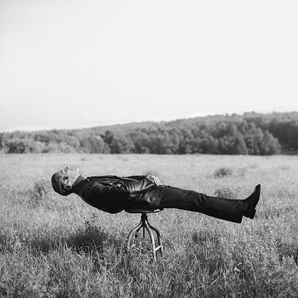 Don Lying on Stool, Canterbury, New Hampshire, 1996© Rodney Smith