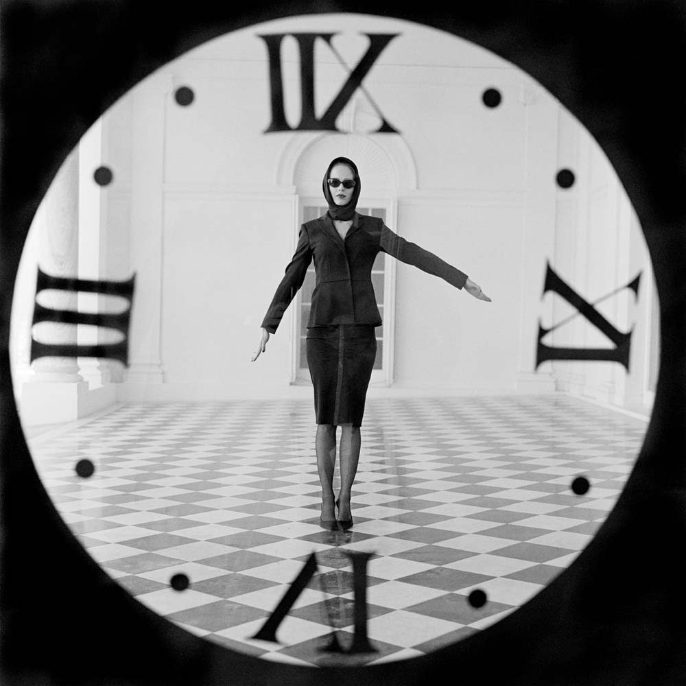 Viktoria Through Clock, Rhinebeck, New York, 2011© Rodney Smith