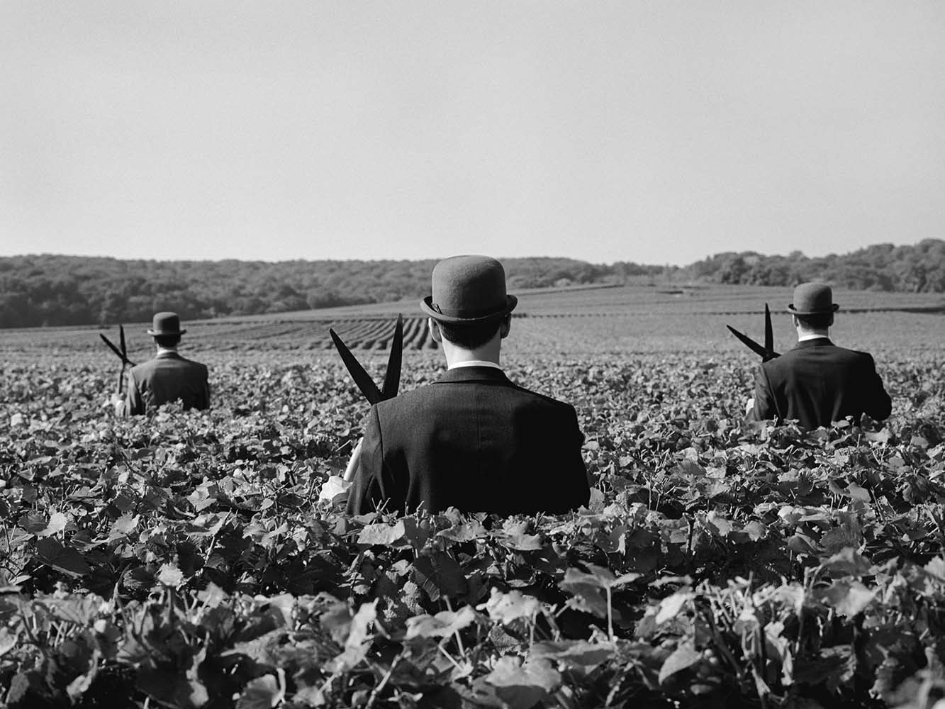 Three Men with Shears No. 1, Reims, France, 1997© Rodney Smith